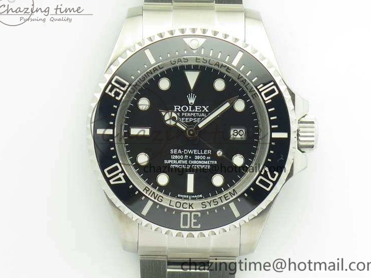 Best AAA Replica Sites Black DEEPSEA ARF Bracelet 904L 1:1 Best Case And SH SS 116660 3484 WaterResistant Sea-Dweller Edition 1217